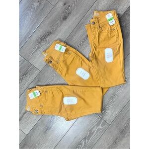 NWT No Boundaries Mid Rise Skinny Jeans Gold Jade Lot Of 3